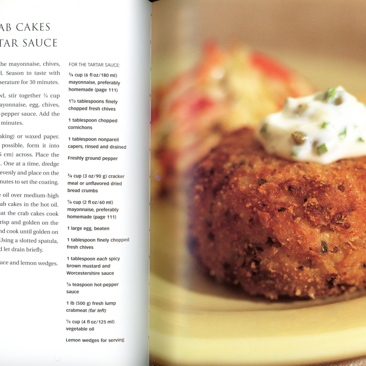 Williams‑Sonoma: American (2004) features 40+ classic American recipes with stunning full‑color photography. First printing, like‑new hardcover with dust jacket. Crab Cakes