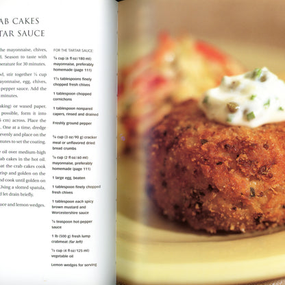 Williams‑Sonoma: American (2004) features 40+ classic American recipes with stunning full‑color photography. First printing, like‑new hardcover with dust jacket. Crab Cakes