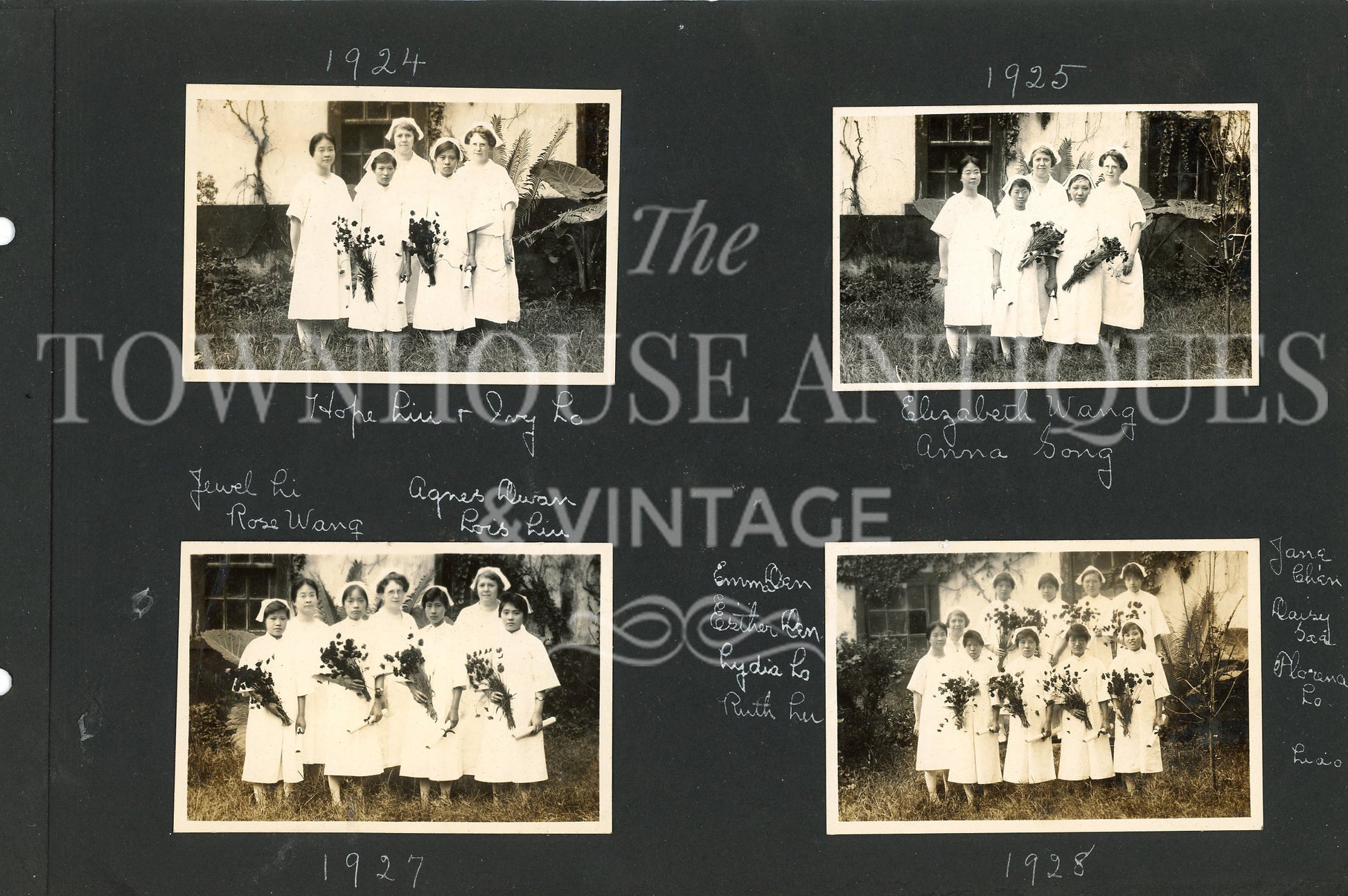 WILLIAM GAMBLE MEMORIAL HOSPITAL Chungking China Medical Missionaries Photograph Collection Graduating Students Circa 1920s