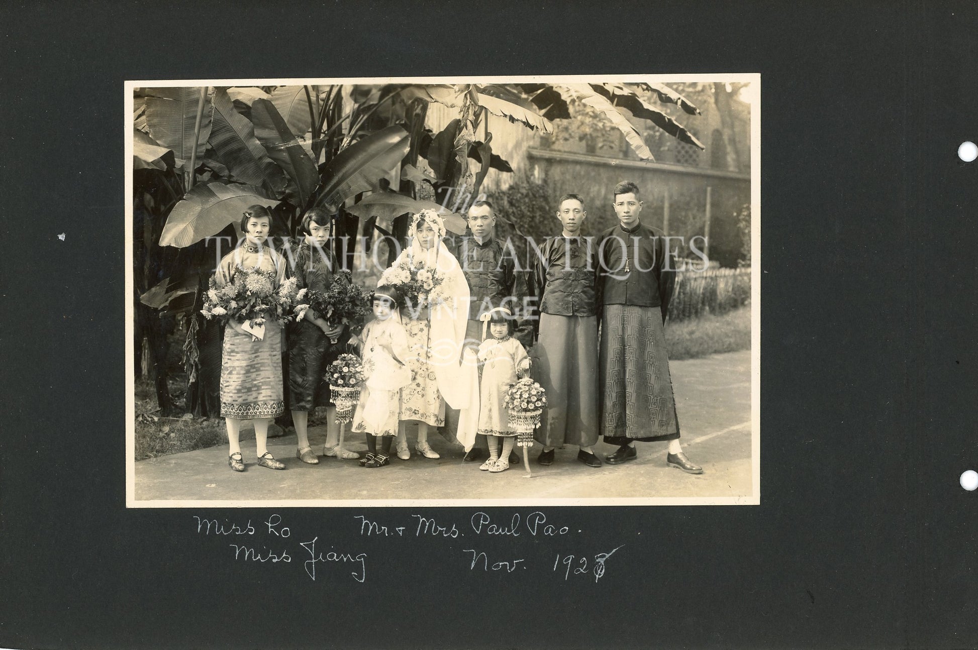 WILLIAM GAMBLE MEMORIAL HOSPITAL Chungking China Medical Missionaries Photograph Collection Wedding Party Circa 1920s