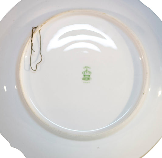 Limoges Game Bird Plate Signed Coudert Pheasant Coronet Back Stamp