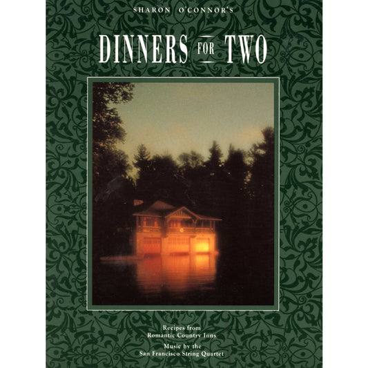 Dinners for Two (1991) by Sharon O’Connor features menus and recipes from 20 romantic inns. Softcover in excellent condition. Cover