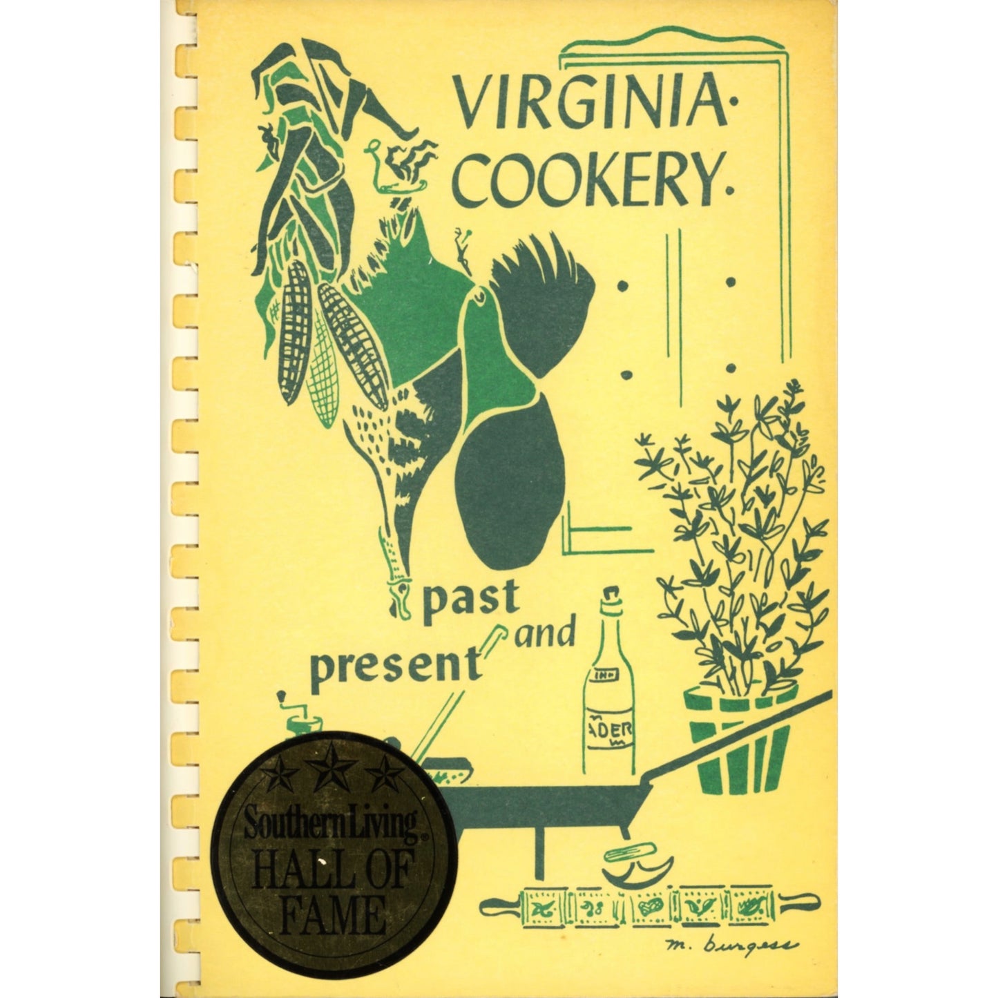 Virginia Cookery, 11th edition. Historic Virginia recipes from early families. VG–EX condition. Southern Living Hall of Fame winner. Cover