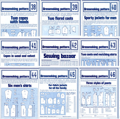Phoebus Publishing DRESSMAKING PATTERNS Set of 80 Uncut  38 - 46