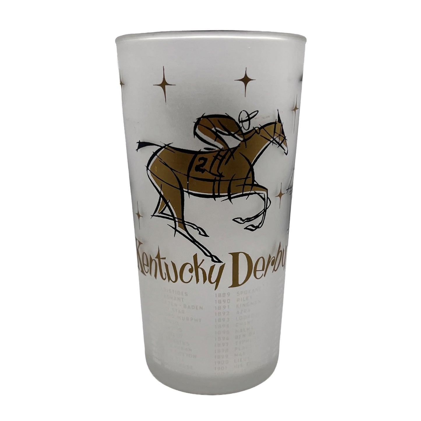 Vasos Mint Julep del Derby de Kentucky | 1948 - 1959 | Cristalería Conmemorativa de Churchill Downs
