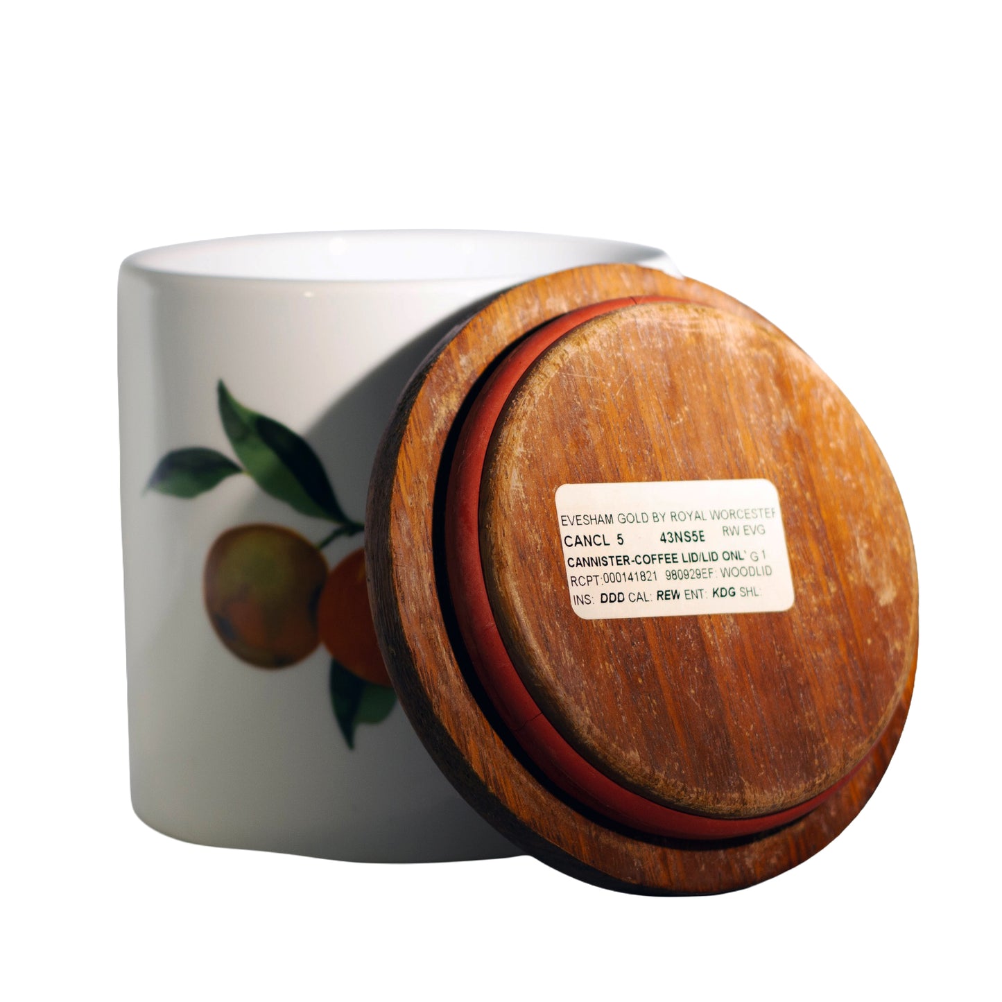 Royal Worcester Evesham Gold Porcelain Kitchen Canisters | England | Choice