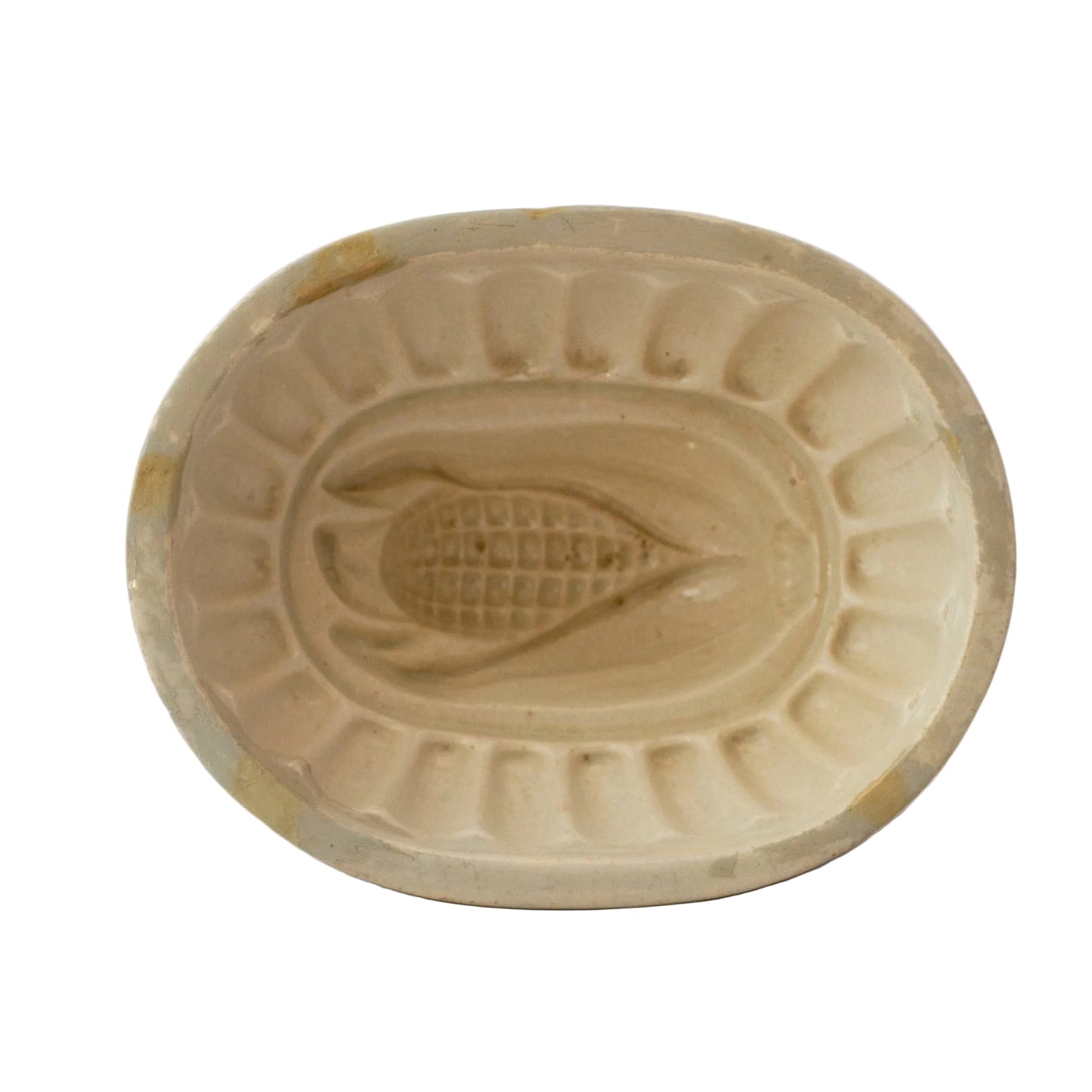 Ear of Corn Ironstone Food Mold 19th Century 
