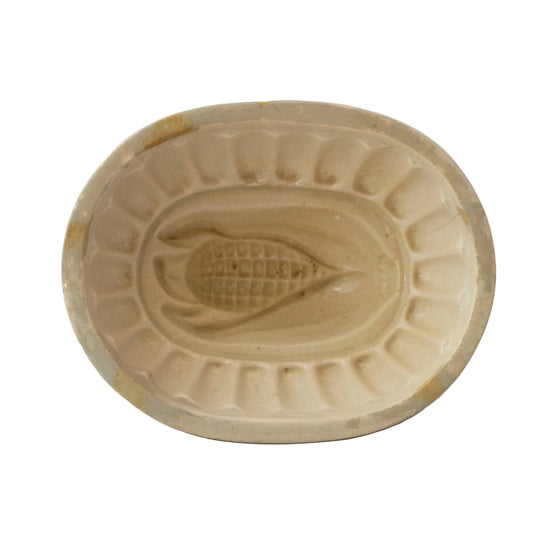 Ear of Corn Ironstone Food Mold 19th Century 
