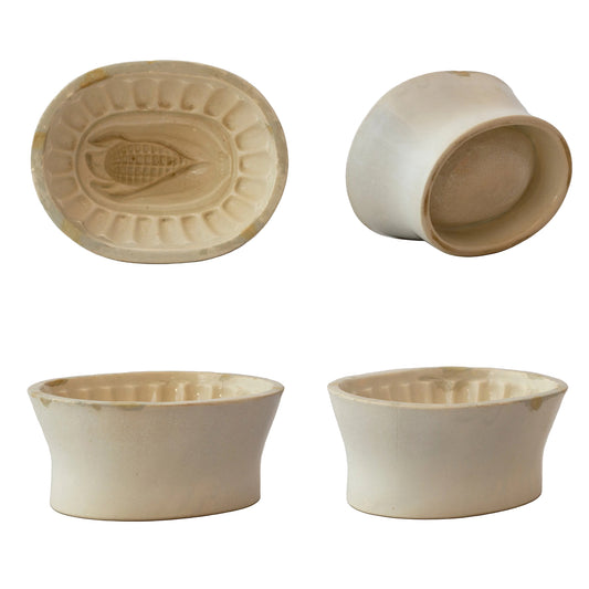 Ironstone Food Mold Ear of Corn Design 19th Century