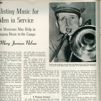 The Etude Music Magazine (Choice of 3) — 1942, 1947, 1948 Issues — Theodore Presser