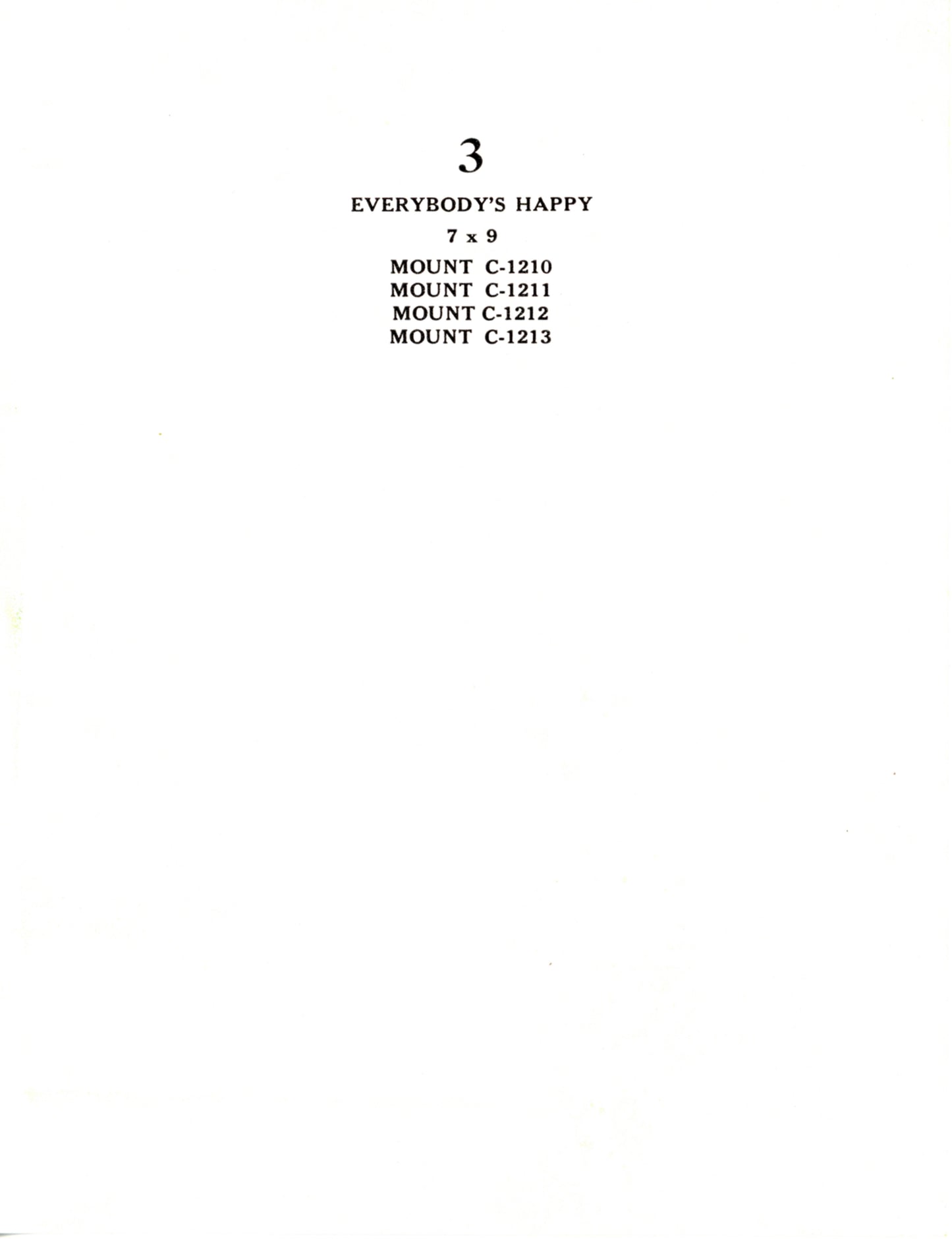 Shaw-Barton EVERYBODY'S HAPPY Calendar Proof by Lawrence Wilbur Circa 1940s