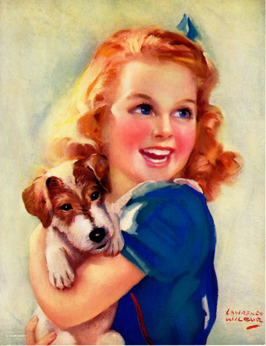 Shaw-Barton EVERYBODY'S HAPPY Calendar Proof by Lawrence Wilbur Circa 1940s