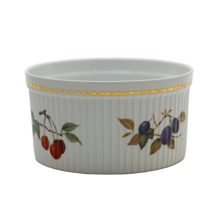 Royal Worcester Evesham Gold Recipiente para Soufflé – Fina Porcelana Inglesa 5" y 6"