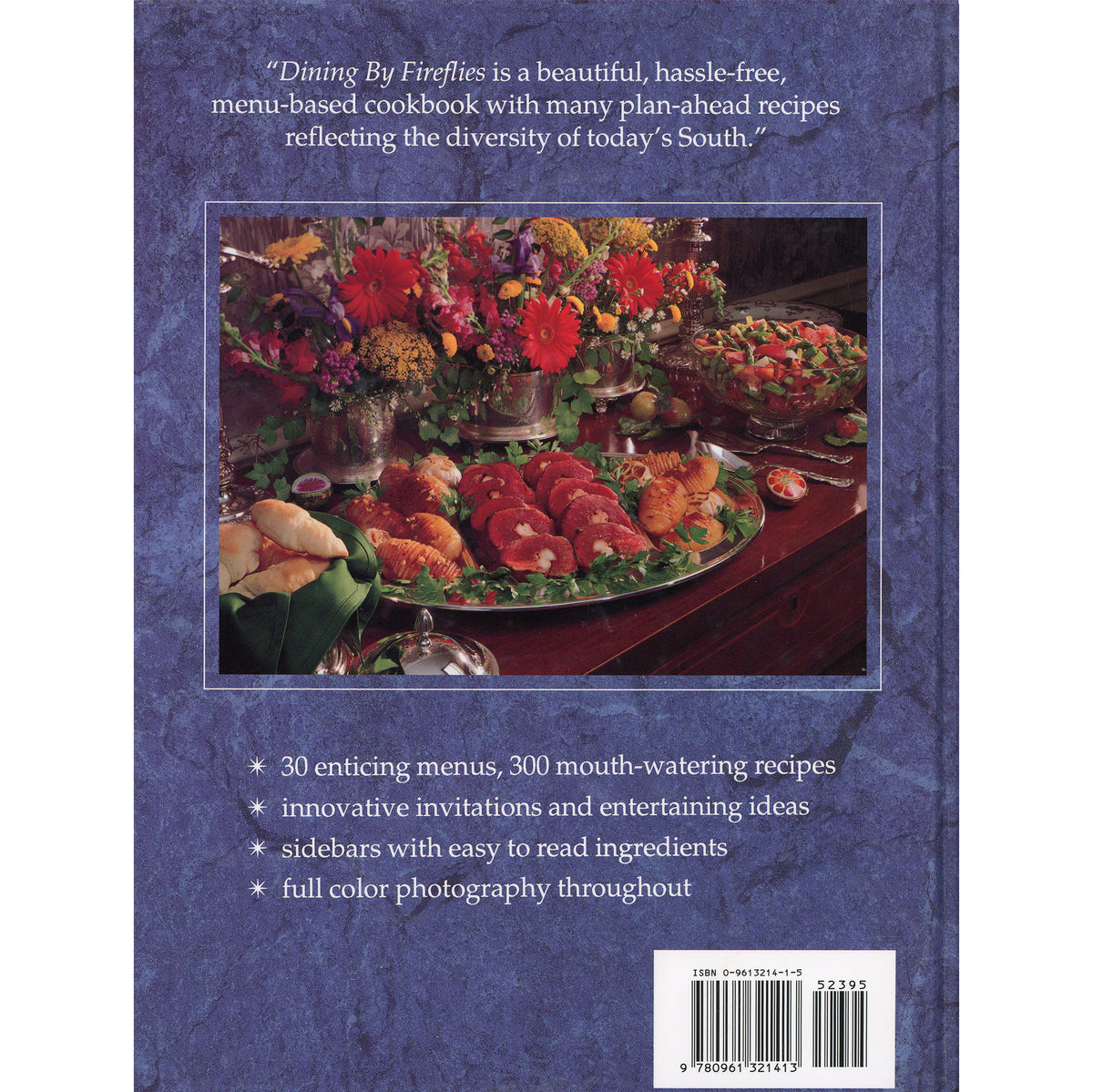 Dining by Fireflies – Junior League of Charlotte First Edition Hard Copy Back Cover