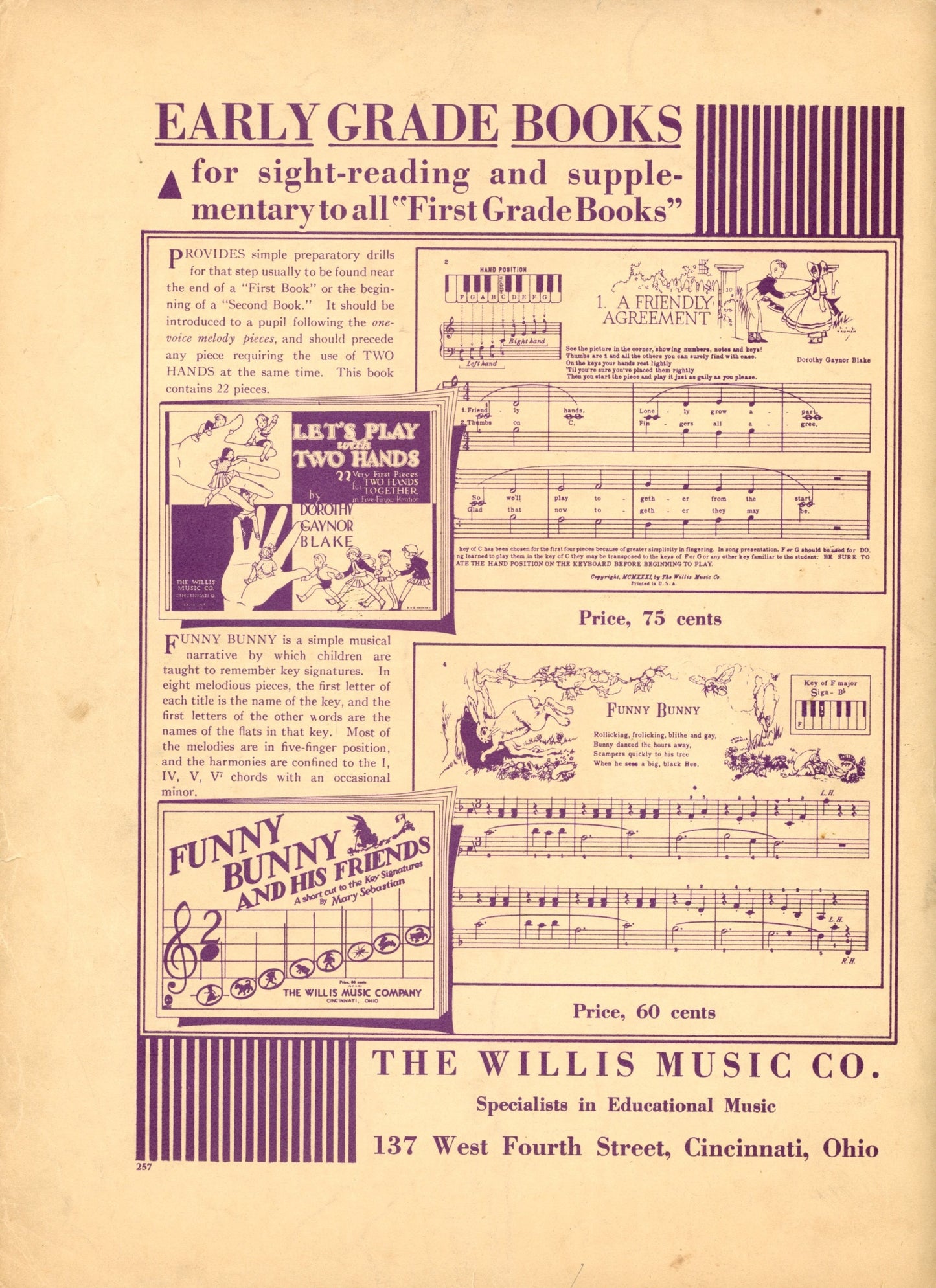 FUNNY CLOWNS Vintage Piano Solo Sheet Music Composed by Bob Fields ©1934