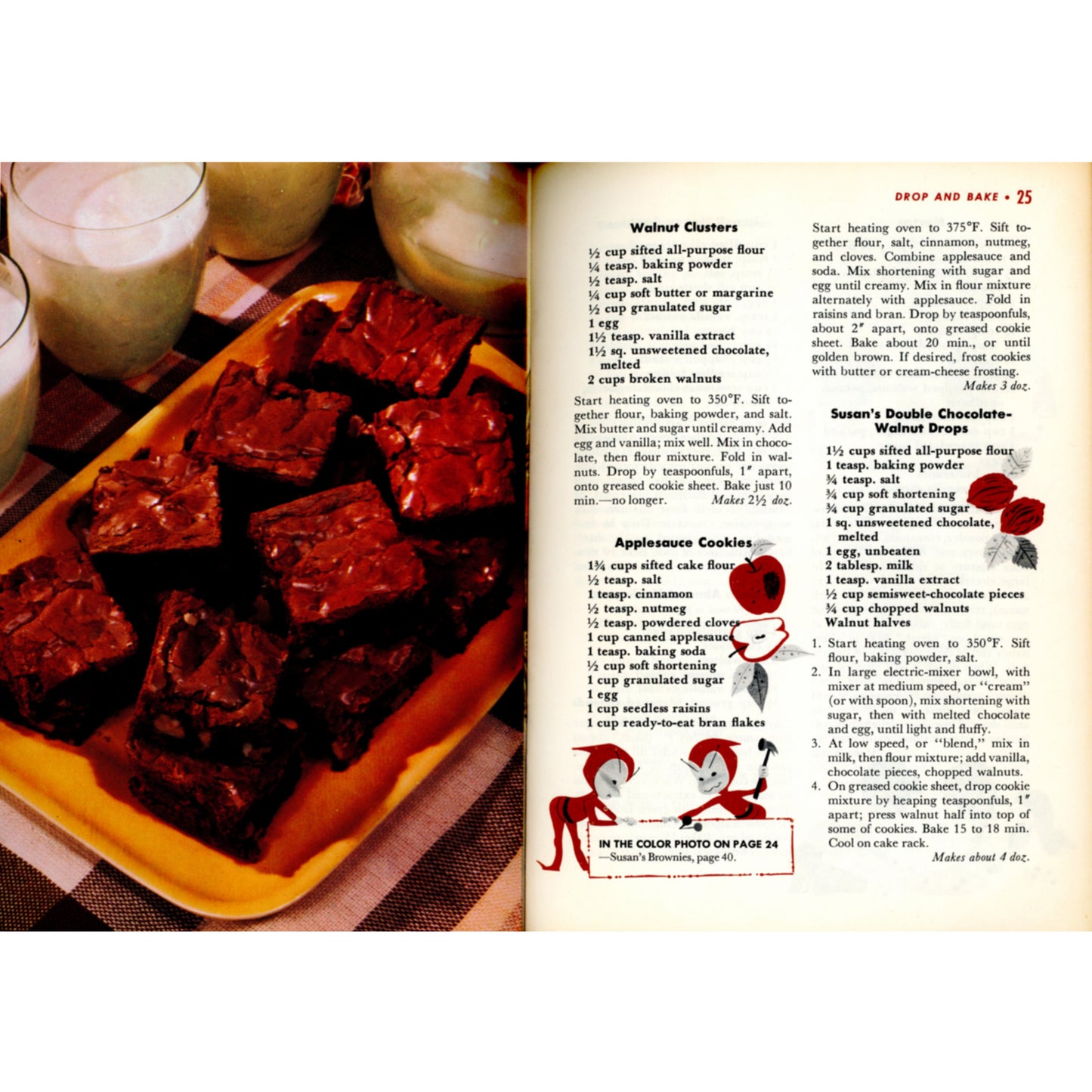 Good Housekeeping 1958 Recipe Booklets Book of Cookies Recipes