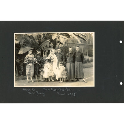 1920s Missionary Photograph Album – China & Japan Wedding Party