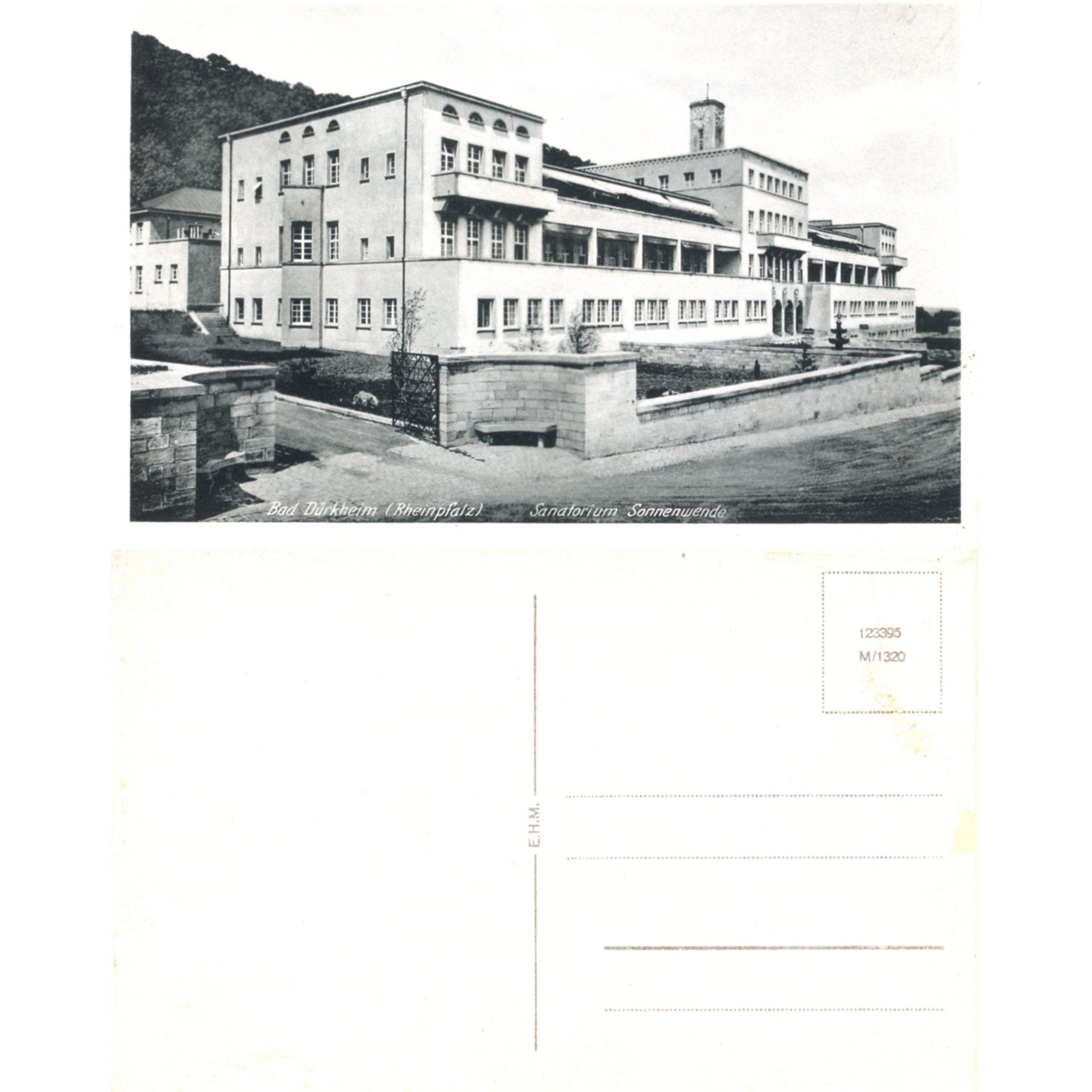 Bad Dürkheim Germany Wine Country | Sanatorium Sonnenwende | E.H.M. M/1320 Front & Back
