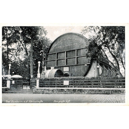 Bad Dürkheim Germany Wine Country | The Largest Barrel Postcard | E.H.M. M/1320