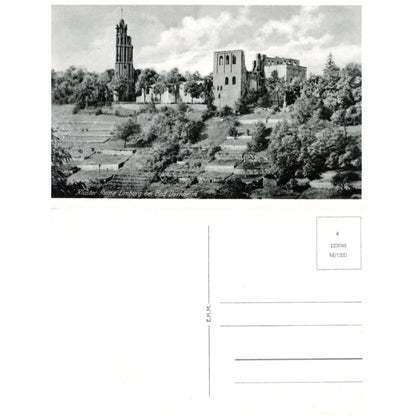 Bad Dürkheim Germany Wine Country | Limberg Abbey Postcard | E.H.M. M/1320 Front and Back