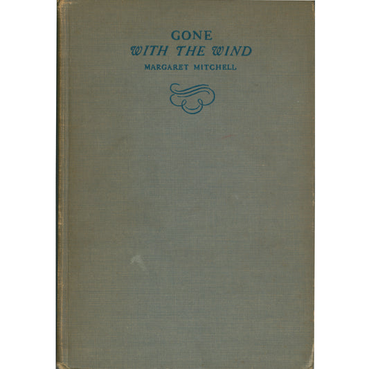 Early 1937 Macmillan printing of Gone With the Wind. Brown cloth binding, very good condition, with a 1937 Swedish inscription. A striking collectible classic. Cover