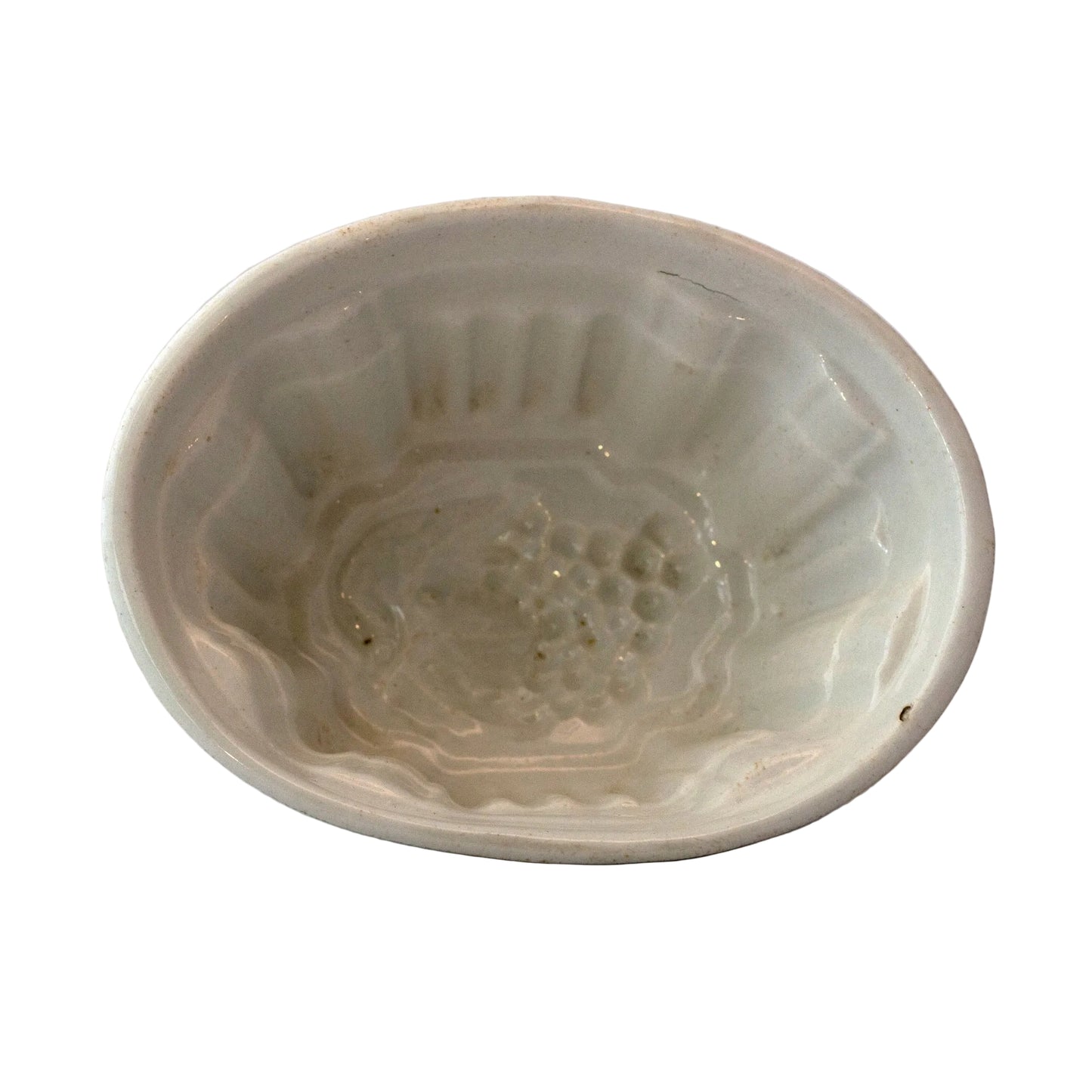 Grape Clusters Ironstone Food Mold 19th Century 
