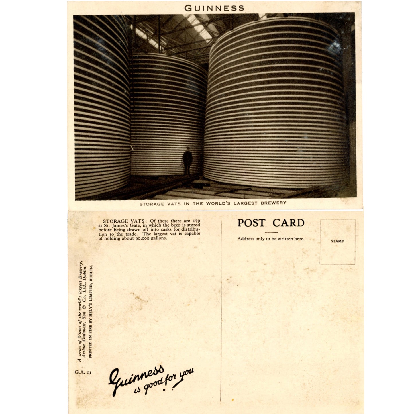 Guinness Brewery Dublin Postcard Series | St. James’s Gate (Sold Choice)