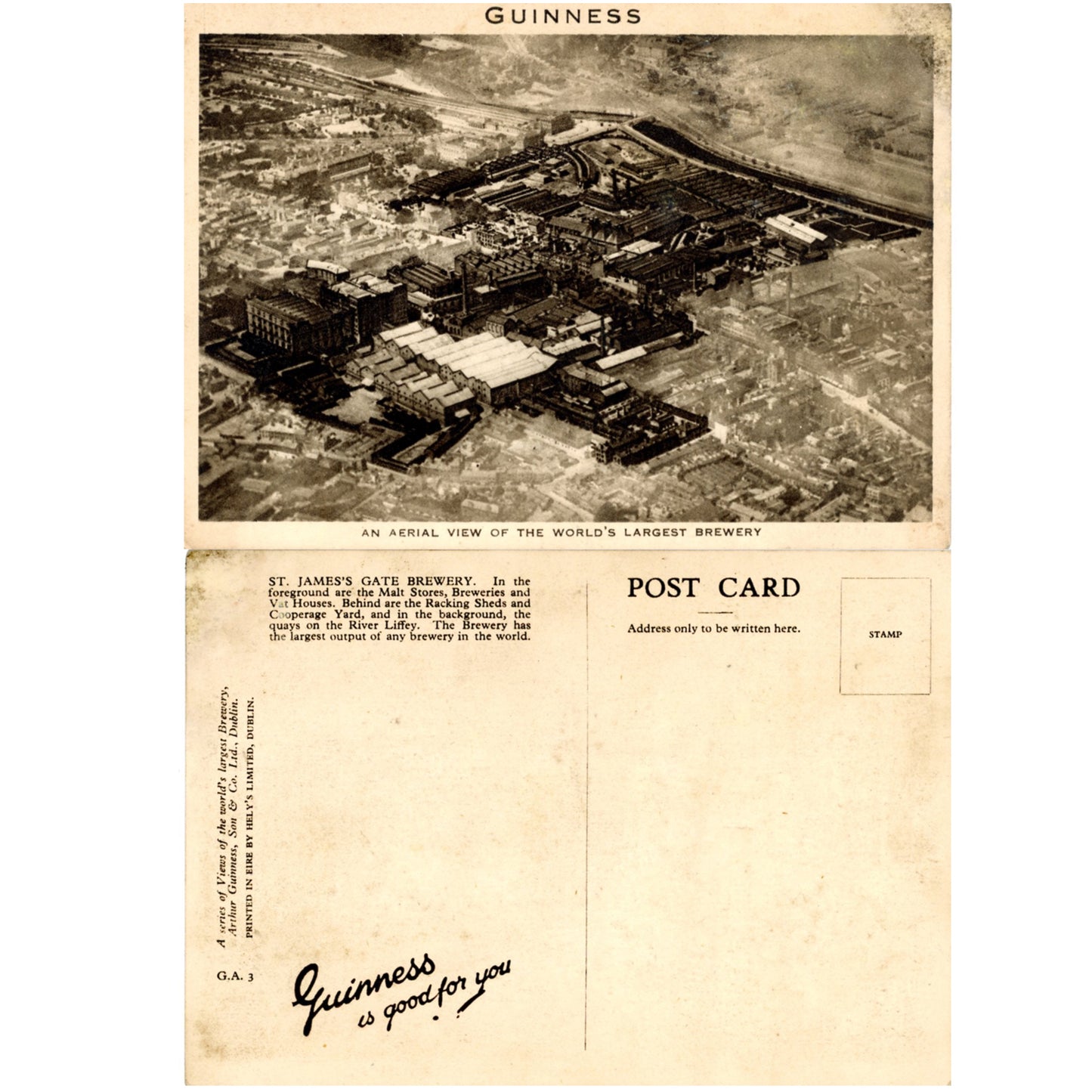Guinness Brewery Dublin Postcard Series | St. James’s Gate (Sold Choice)