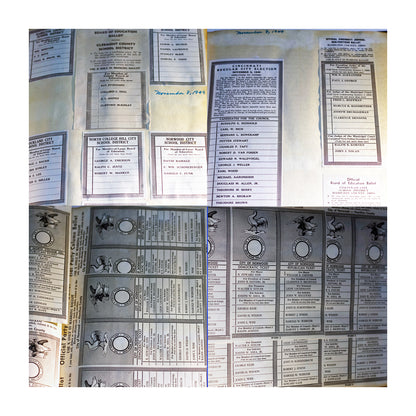 Hamilton County, Ohio Board of Elections Ballot Record Scrapbooks, 1947–1951 (2 Volumes) Interior Sample Pages