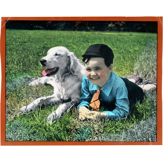 Harold M Lambert Boy with English Setter 1938