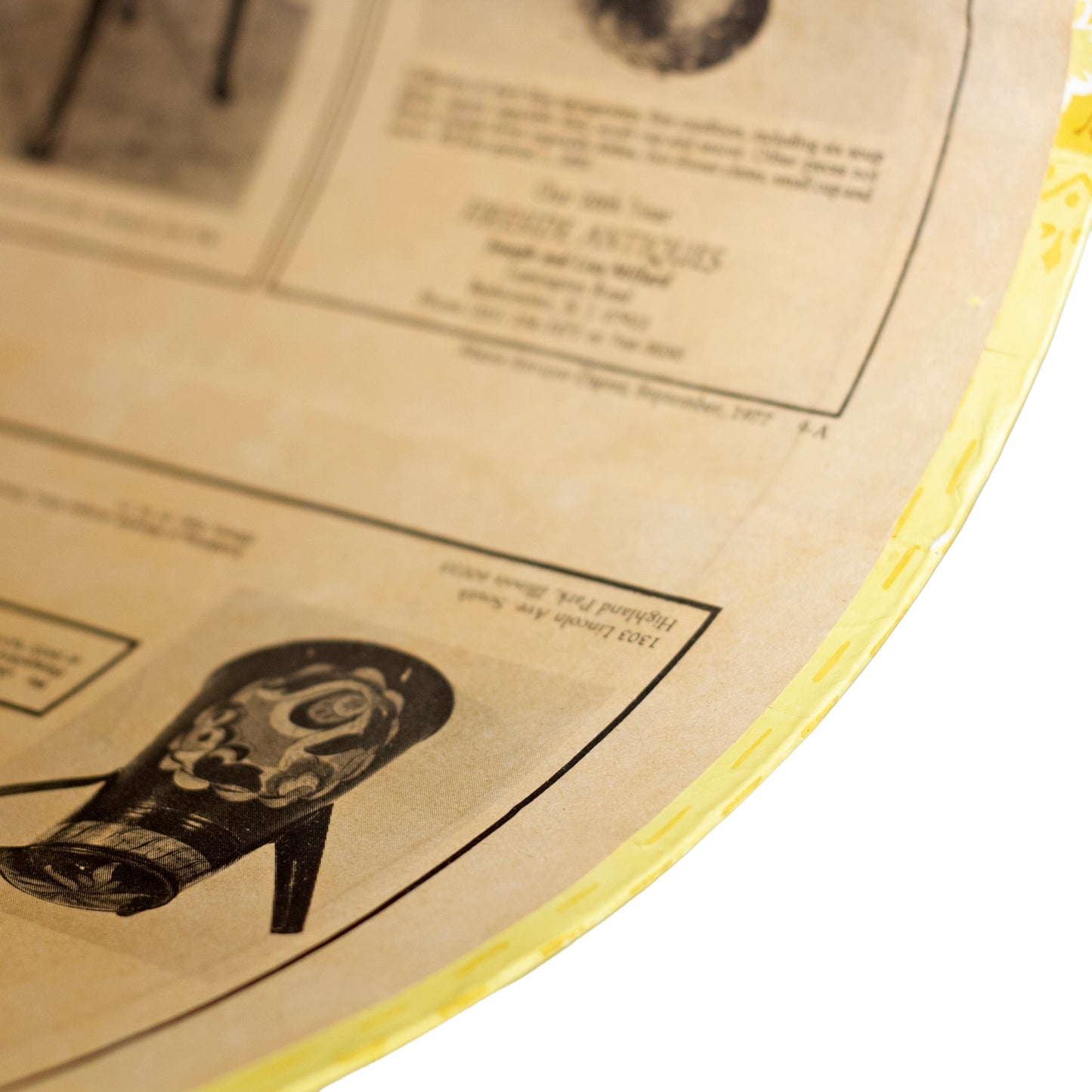 Reproduction Bride's Box – Vintage Wallpaper Lamb Motif Hat Box, Handcrafted Circa 1970s