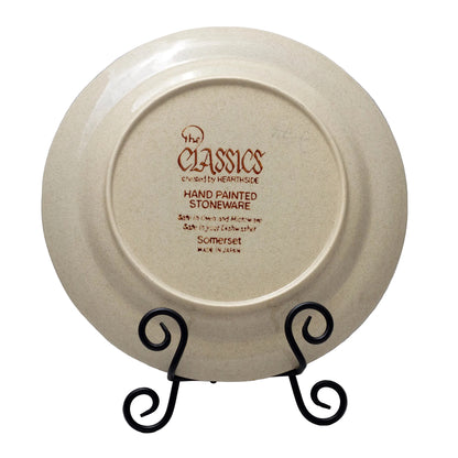 Hearthside Somerset Dinner Plate | Mid-Century Stoneware Japan Back with mark