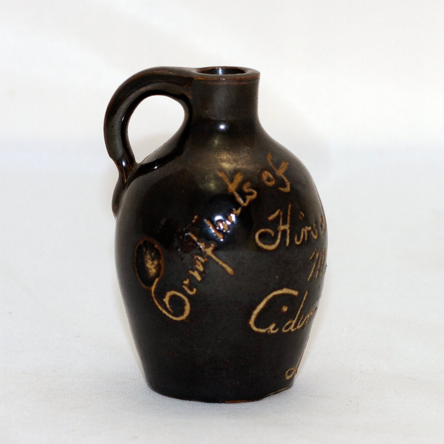 Miniature HIRSCH BROS. & CO. SCRATCH JUG (2 ⅞") Circa 1890 to 1910