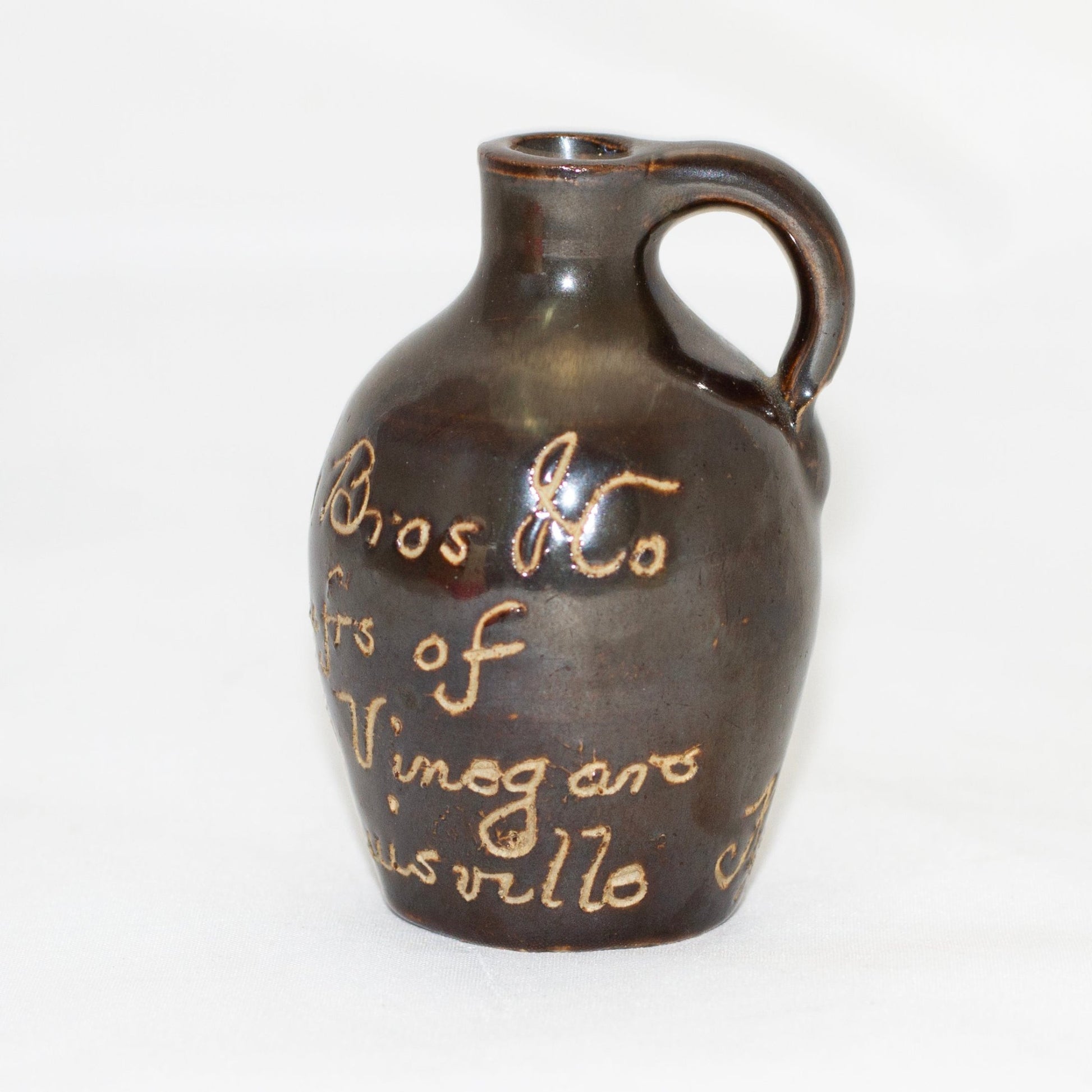 Miniature HIRSCH BROS. & CO. SCRATCH JUG (2 ⅞") Circa 1890 to 1910