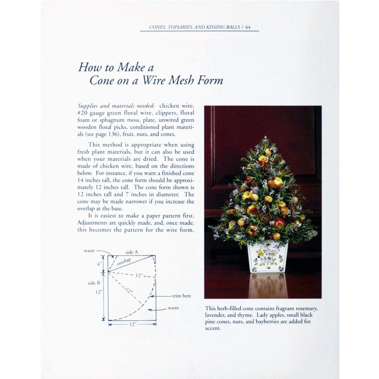 Colonial Williamsburg Christmas decorating guide with wreaths, swags, recipes, crafts, and full-color photography throughout. How to Page.