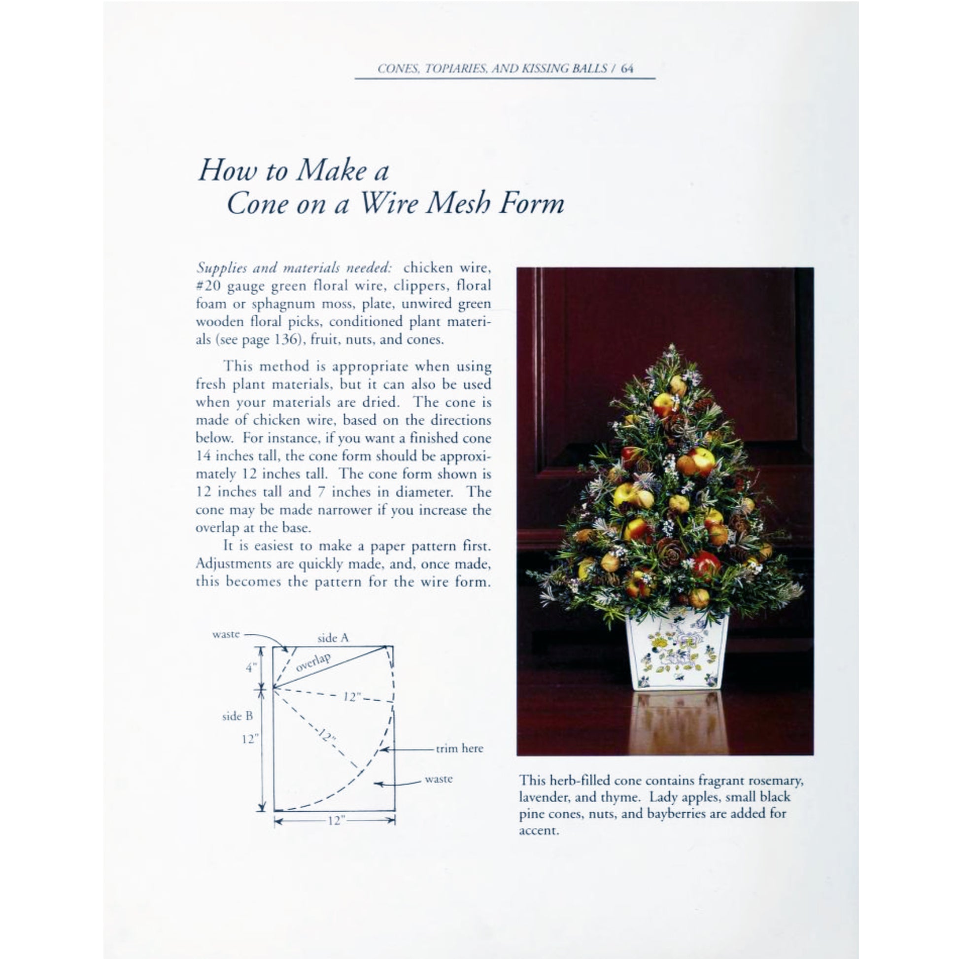 Colonial Williamsburg Christmas decorating guide with wreaths, swags, recipes, crafts, and full-color photography throughout. How to Page.