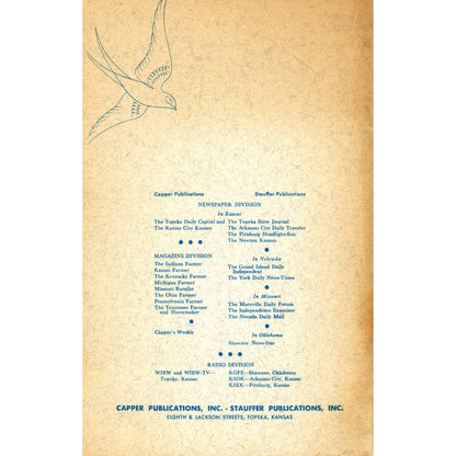 Vintage 1959 Introduction to Our Bird Friends by Carson & Rice. Mid-century bird guide with illustrations. Back cover