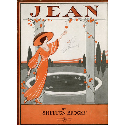Shelton Brooks JEAN Vintage Sheet Music 1919