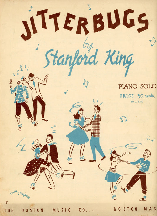 JITTERBUGS by Stanford King Vintage Sheet Music ©1946