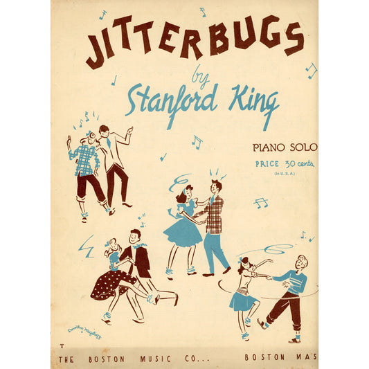 JITTERBUGS by Stanford King Vintage Sheet Music ©1946