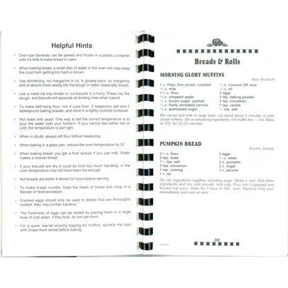 Ladies of the Auxiliary Knights of Columbus #968 Cookbook (1998) Recipes