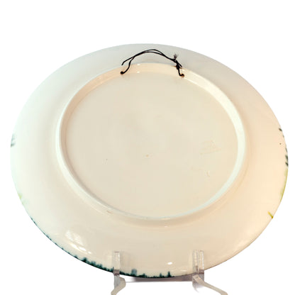 Plato de pared en relieve estilo mayólica Selva Negra | Escena de chalet de la Selva Negra pintado a mano | Alemania Occidental c. años 50
