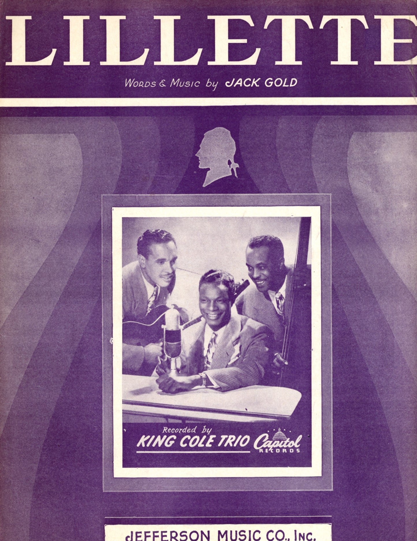 LILLETTE by Jack Gold Sheet Music ©1948 COVER