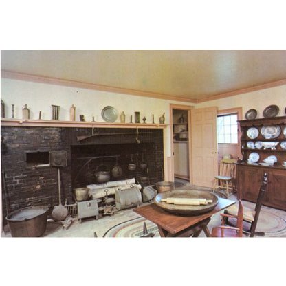 Montpelier Knox Mansion Thomaston Maine | Vintage Colonial Kitchen Postcard