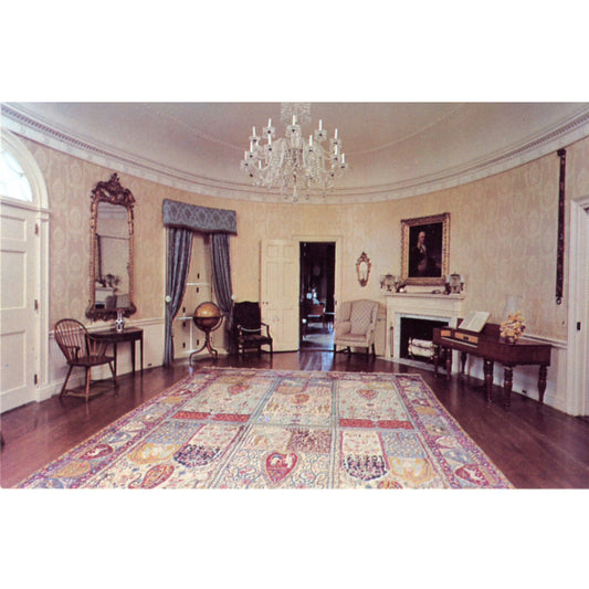 Montpelier Knox Mansion Thomaston Maine | Vintage Oval Room Postcard