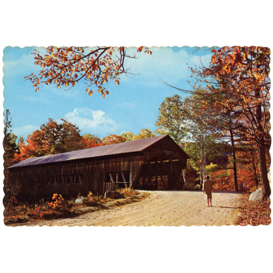 Covered Bridges Postcard Series "Greetings from Marietta Ohio | Nelson Jones Chrome Era K-19970 Front