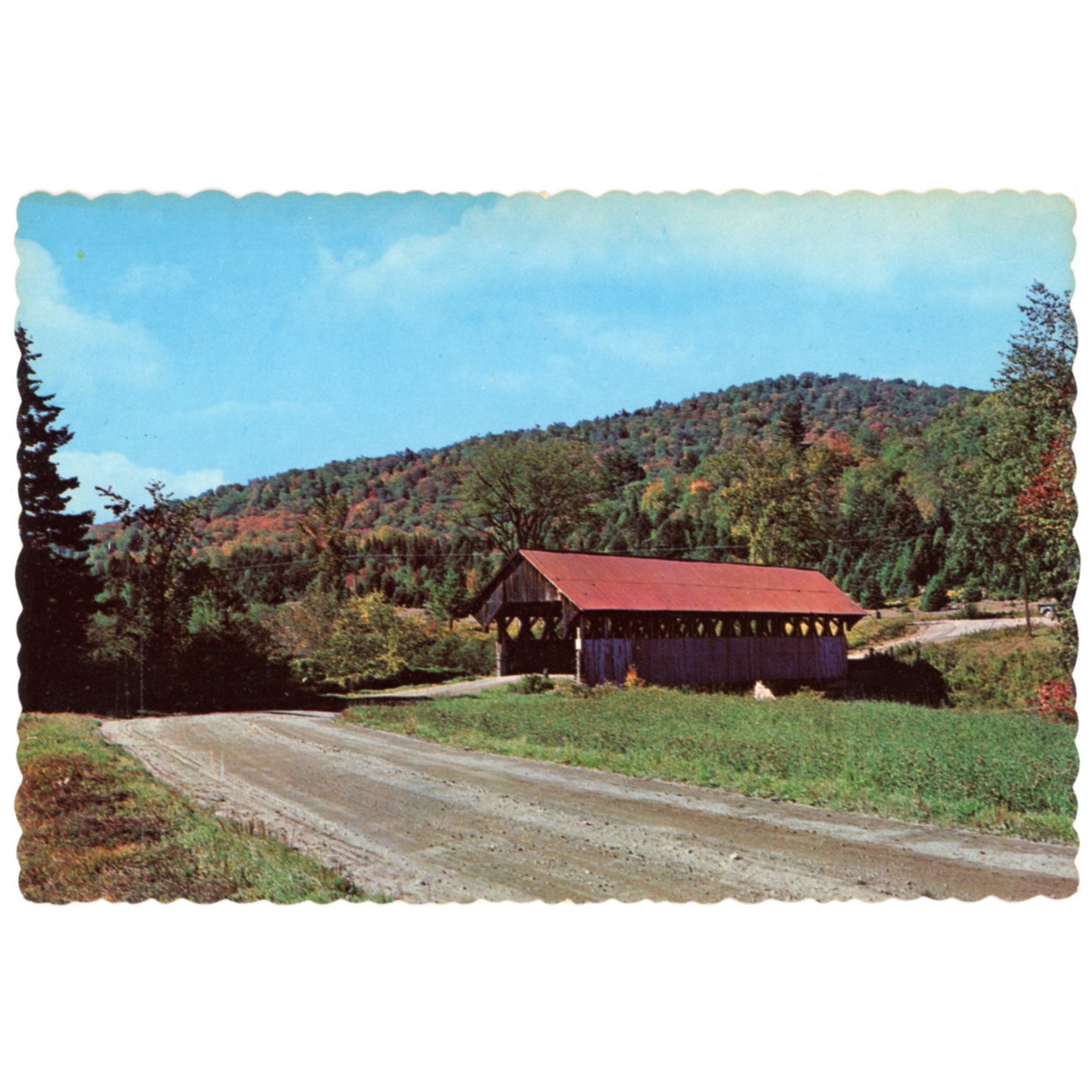 Covered Bridges Postcard Series "Greetings from Marietta Ohio | Nelson Jones Chrome Era K-19971 Front