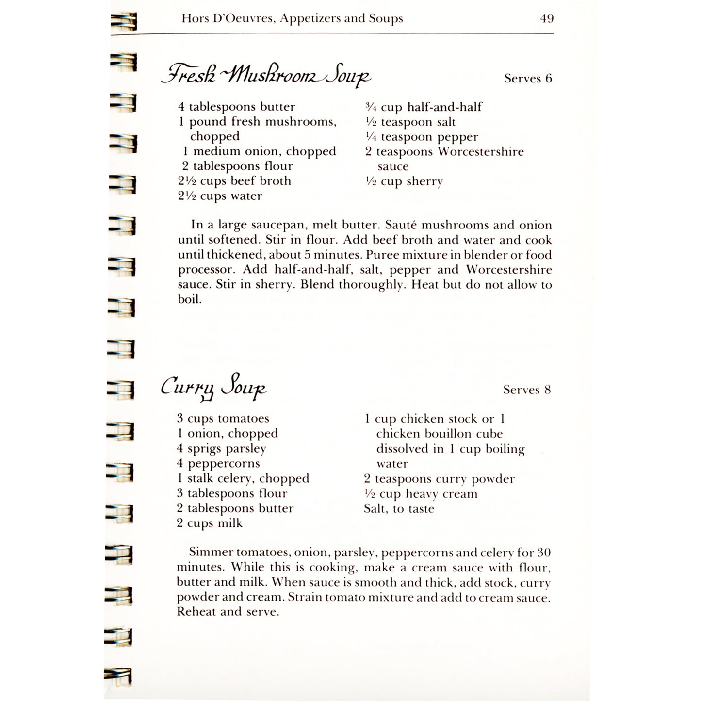 Savannah Style cookbook with 464 triple‑tested Southern recipes. Hall of Fame award winner. Mushroom Soup Recipe
