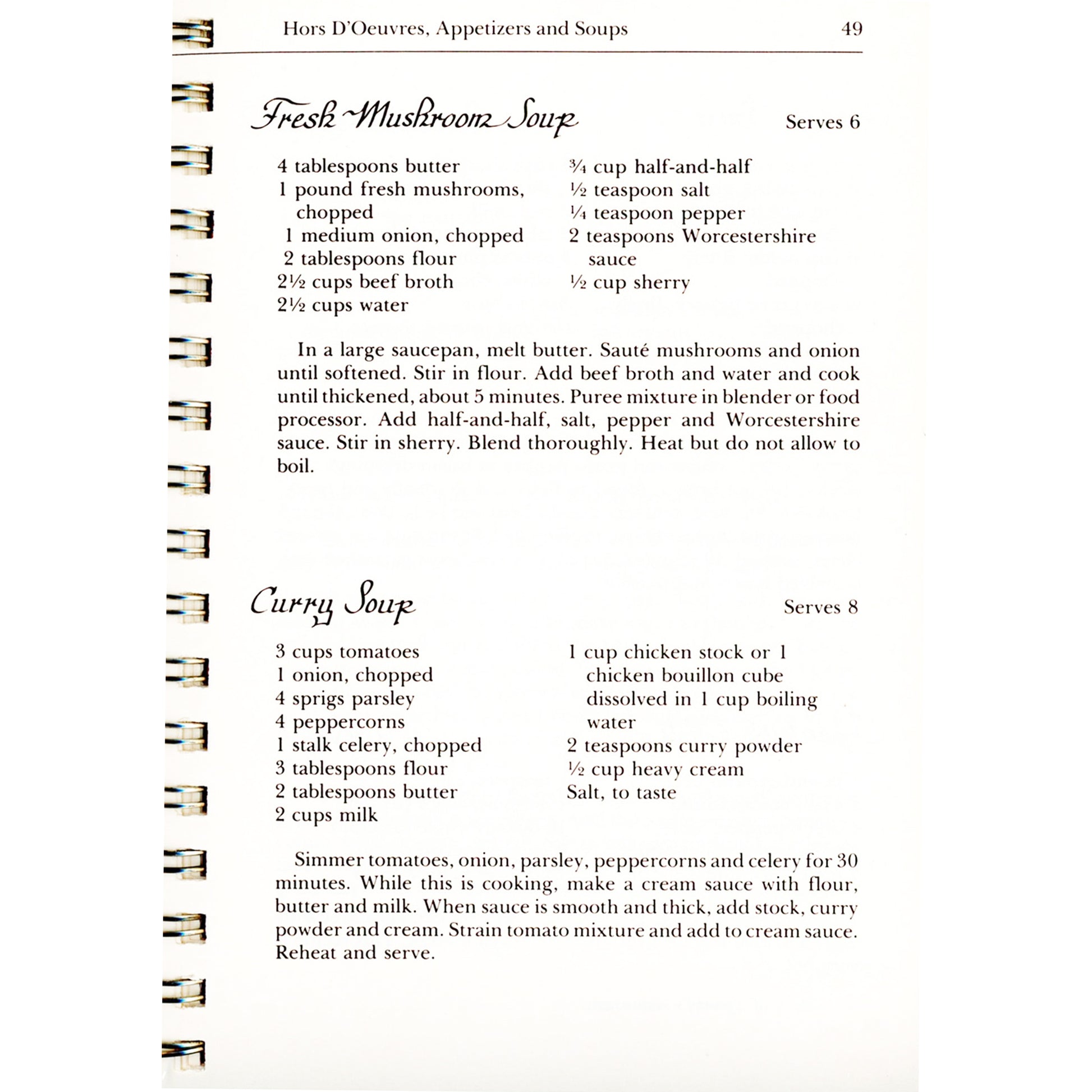 Savannah Style cookbook with 464 triple‑tested Southern recipes. Hall of Fame award winner. Mushroom Soup Recipe