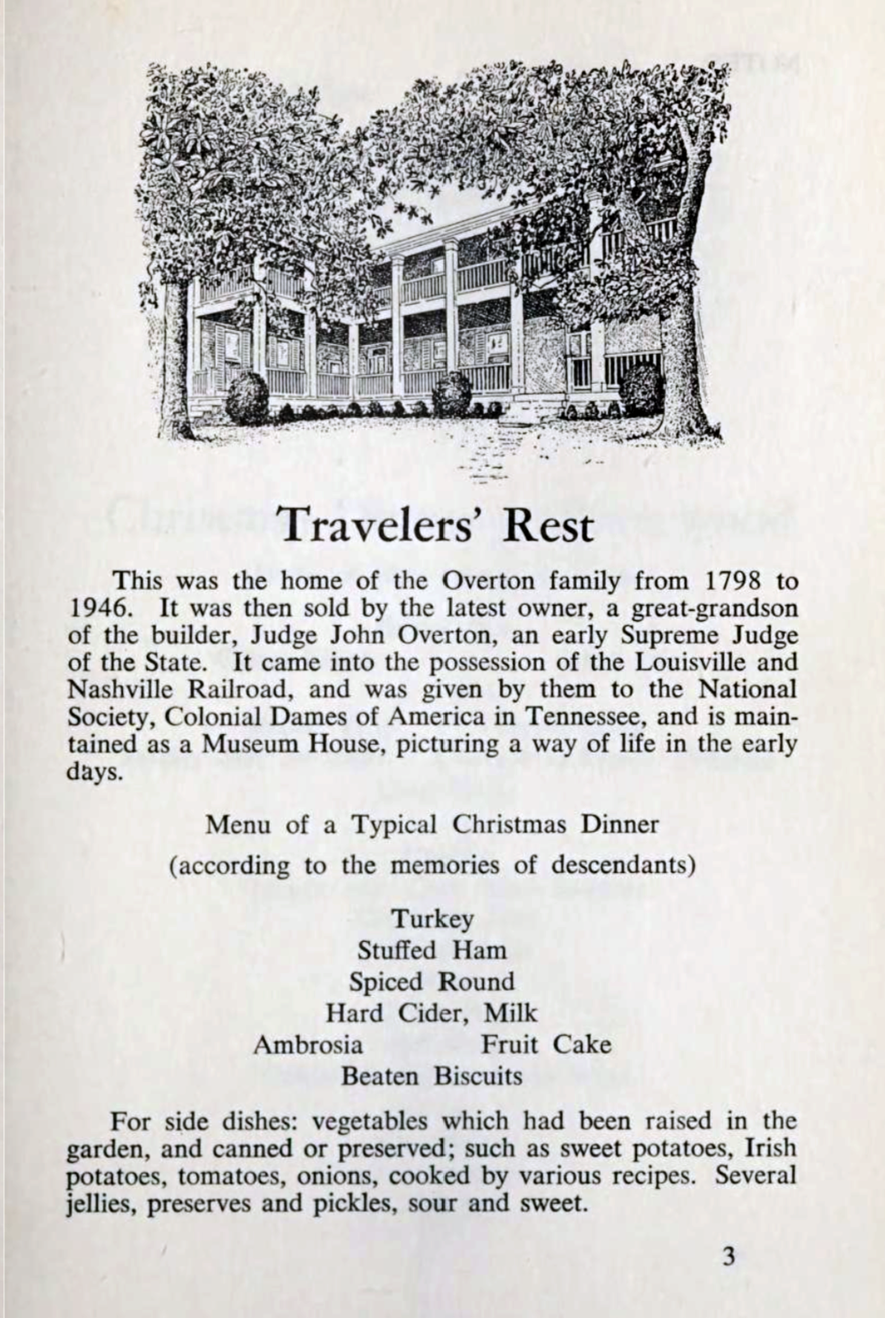 Nashville Seasons Cook Book 1966 | Junior League Vintage Sample Page